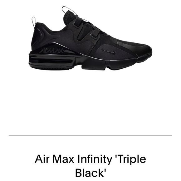air max infinity triple black
